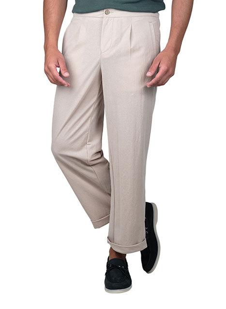 MEN'S MANETTI TROUSER CHINOS CASUAL  STONE
