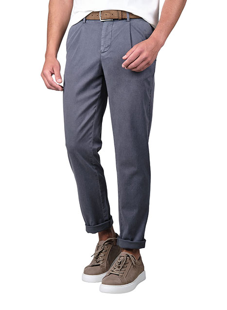 Ανδρικό Παντελόνι chinos Manetti casual grey blue