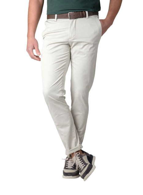 Ανδρικό Παντελόνι chinos Manetti casual ice beige