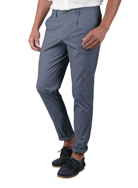 Ανδρικό Παντελόνι chinos Manetti casual blue