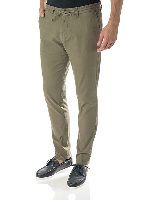 Ανδρικό Παντελόνι φόρμα με κορδόνι casual khaki green