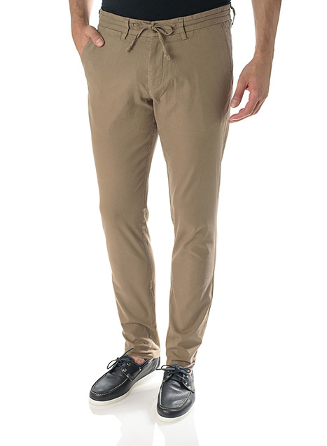 Ανδρικό Παντελόνι φόρμα με κορδόνι casual khaki beige