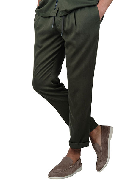 Ανδρικό Jogging φόρμα Manetti casual dark green