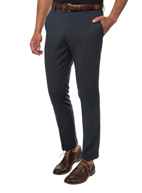 MEN'S TROUSER CASUAL  BLUE-GREY