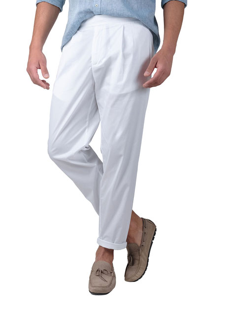 Ανδρικό Παντελόνι Jogging Manetti casual white