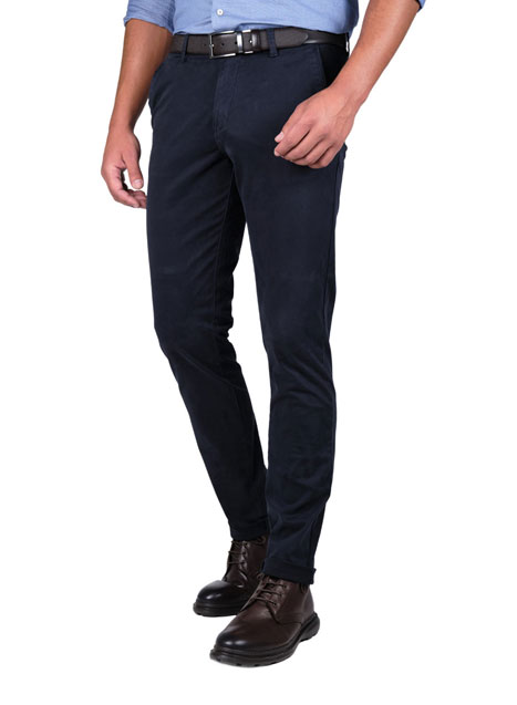 MEN'S MANETTI TROUSER CHINOS CASUAL  BLUE