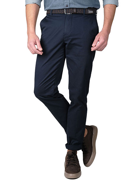 MEN'S MANETTI TROUSER CHINOS CASUAL  NAVY BLUE