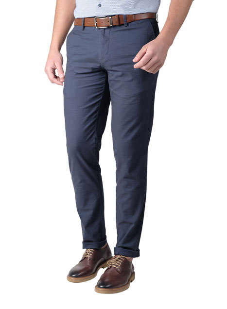 Ανδρικό Παντελόνι chinos Manetti casual midnight blue