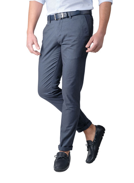 MEN'S MANETTI TROUSER CHINOS CASUAL  BLUE