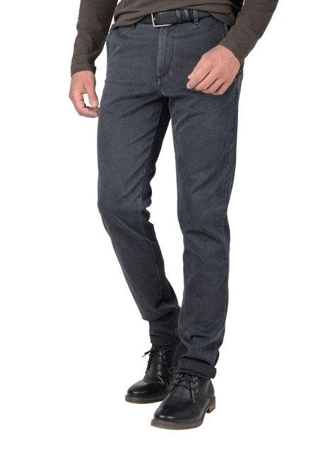 Ανδρικό Παντελόνι chinos Manetti casual dark grey