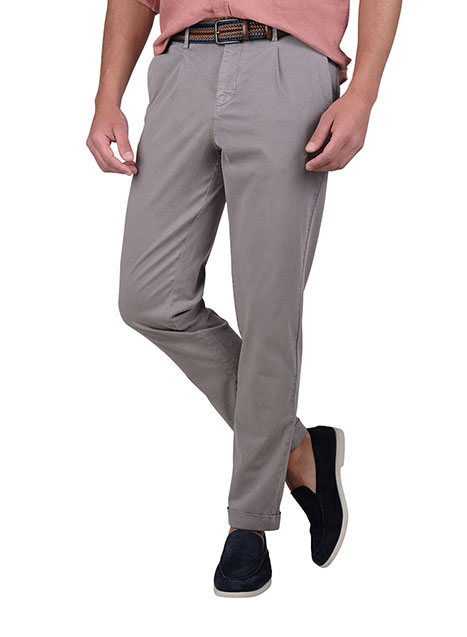 Ανδρικό Παντελόνι chinos Manetti casual grey