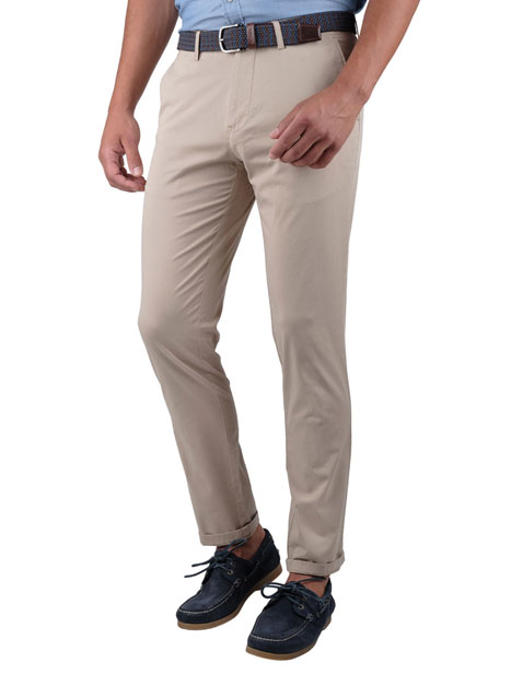 Ανδρικό Παντελόνι chinos Manetti casual beige