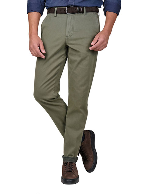MEN'S MANETTI TROUSER CHINOS CASUAL  KHAKI GREEN