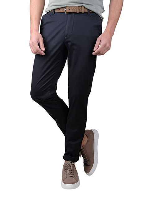 Ανδρικό Παντελόνι chinos Manetti casual navy blue
