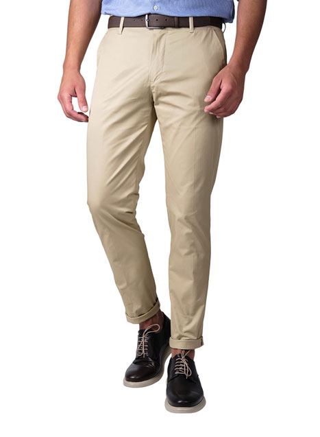 Ανδρικό Παντελόνι chinos Manetti casual beige