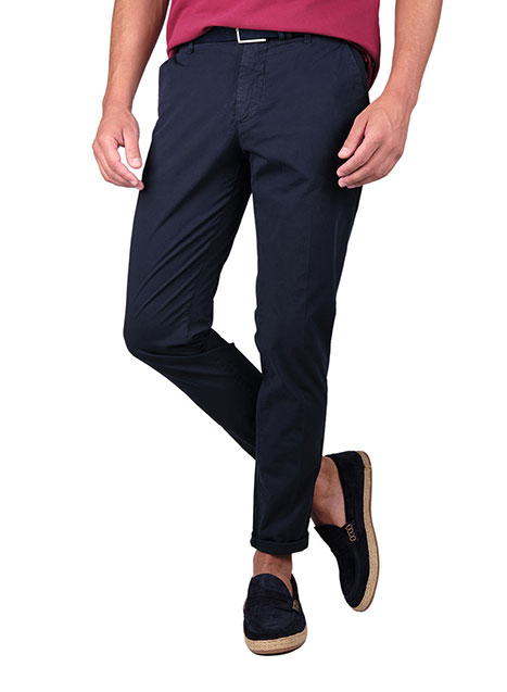 Ανδρικό Παντελόνι chinos Manetti casual navy