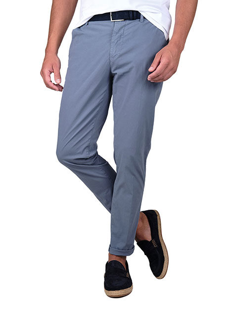 Ανδρικό Παντελόνι chinos Manetti casual light blue