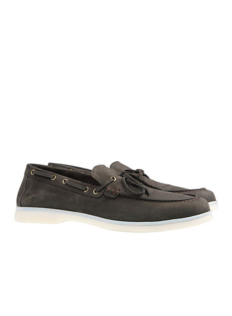 Ανδρικό Boat shoe nubuck Manetti casual brown