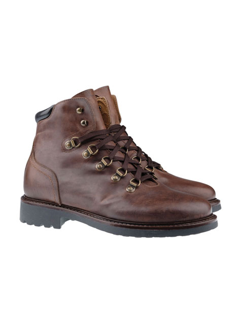 Ανδρικό Δερμάτινο μποτάκι Manetti casual brown