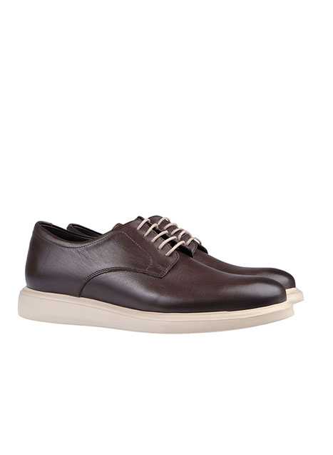 Ανδρικό Δερμάτινο sneaker Manetti casual brown