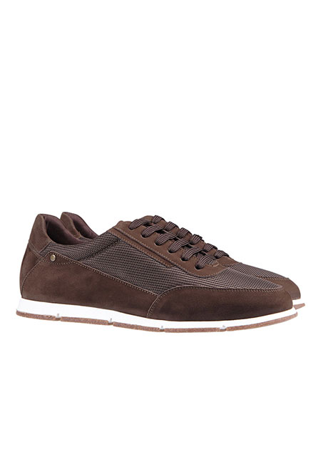 MEN'S SNEAKER NUBUCK MANETTI CASUAL  BROWN