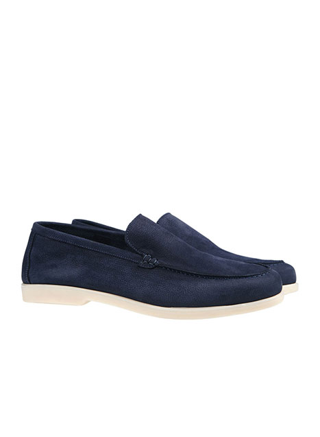 Ανδρικό Loafer nubuck Manetti casual blue
