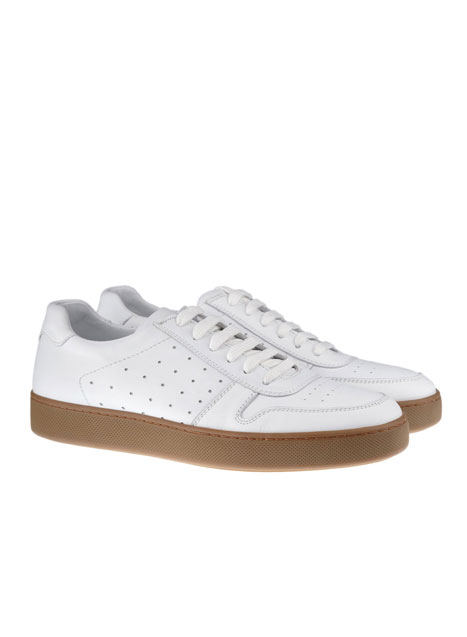 MEN'S ΔΕΡΜΑΤΙΝΟ SNEAKER MANETTI CASUAL  WHITE