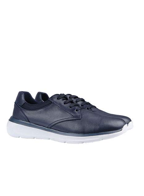 MEN'S SNEAKER ΔΕΡΜΑΤΙΝΟ MANETTI CASUAL  NAVY