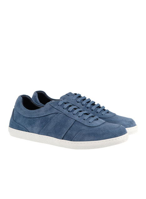 Ανδρικό Suede sneaker Manetti casual blue