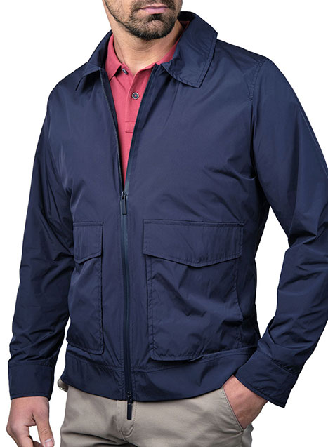 MEN'S MANETTI JACKET CASUAL  BLUE