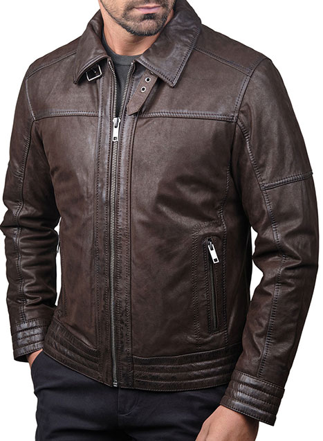MEN'S ΔΕΡΜΑΤΙΝΟ ΜΠΟΥΦΑΝ MANETTI CASUAL  BROWN