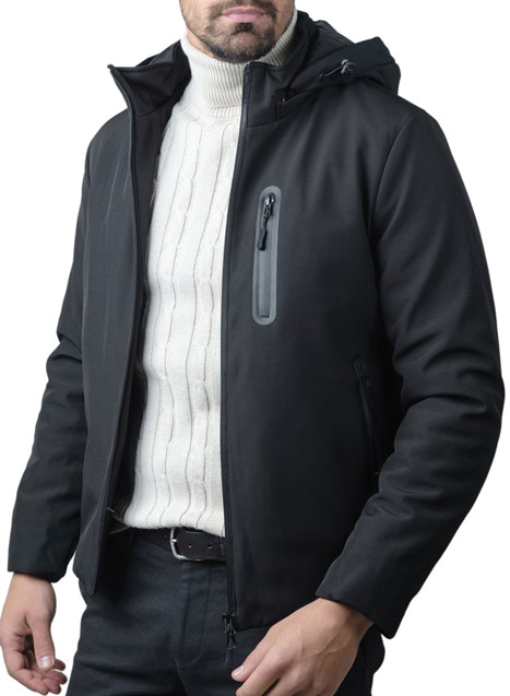 MEN'S MANETTI JACKET CASUAL  BLACK