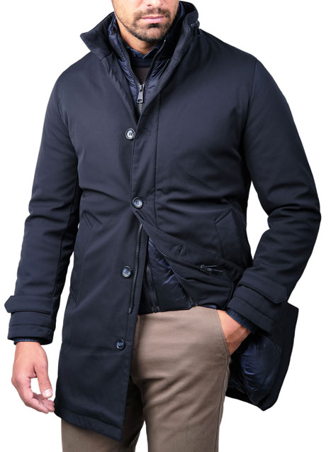 MEN'S MANETTI JACKET CASUAL  BLUE