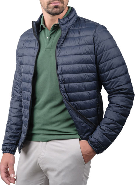 Ανδρικό Μπουφάν puffer Manetti casual blue