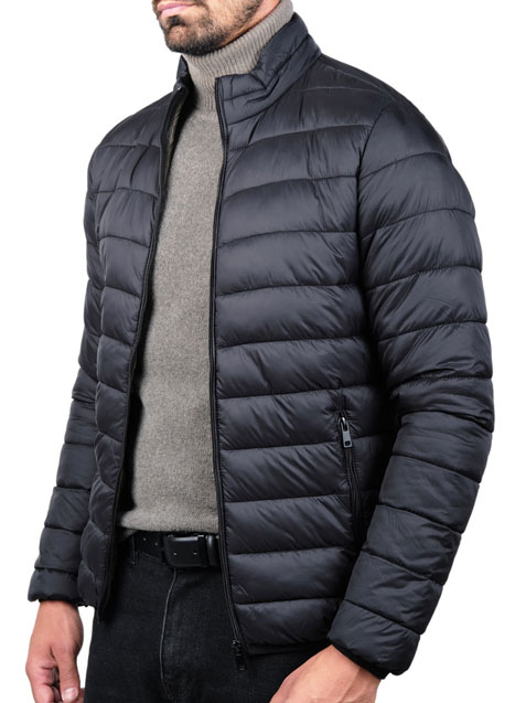 MEN'S JACKET PUFFER MANETTI CASUAL  BLACK