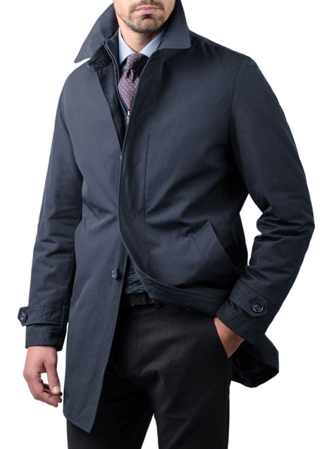 MEN'S TRENCHCOAT FORMAL  BLUE