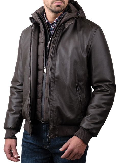 MEN'S MANETTI JACKET CASUAL  BROWN