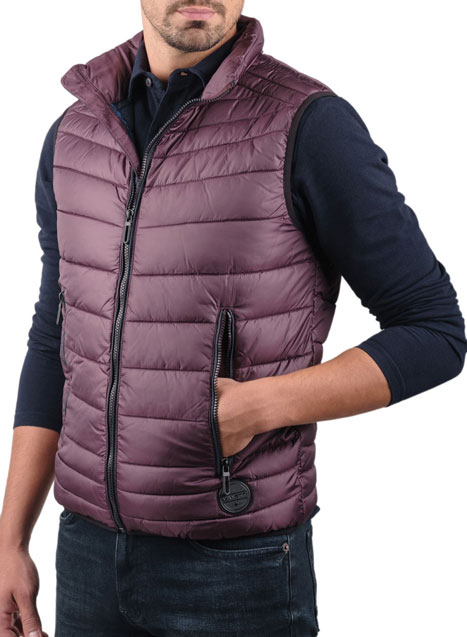 Ανδρικό Γιλέκο puffer manetti formal plum