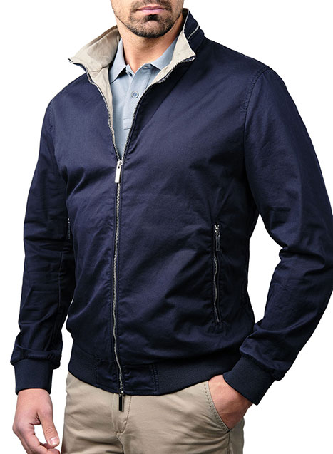 MEN'S MANETTI JACKET CASUAL  BLUE