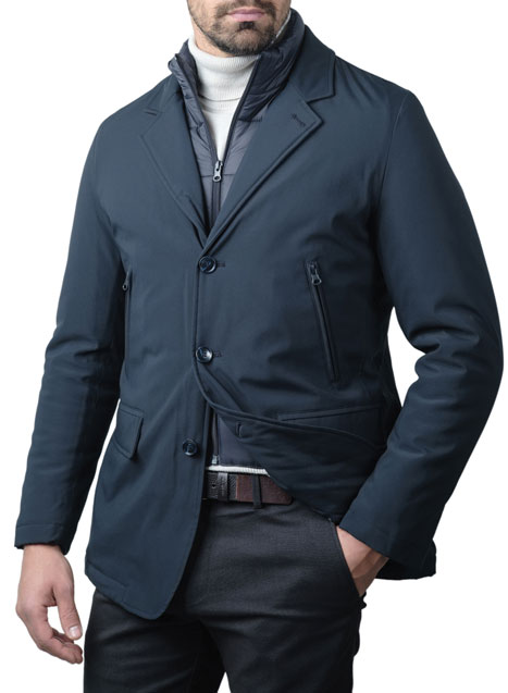 MEN'S MANETTI JACKET FORMAL  BLUE