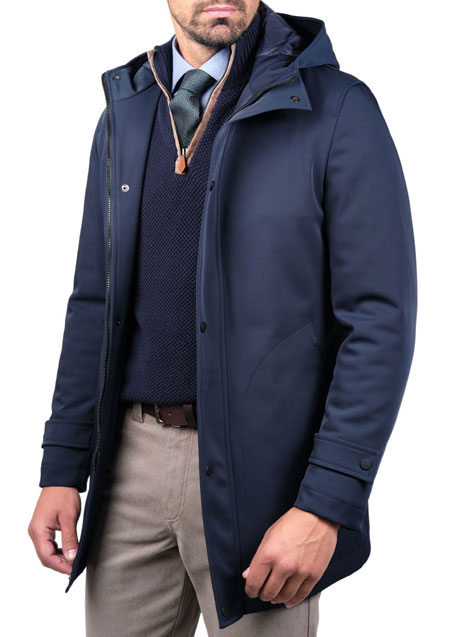 MEN'S ΠΑΡΚΑ MANETTI CASUAL  BLUE