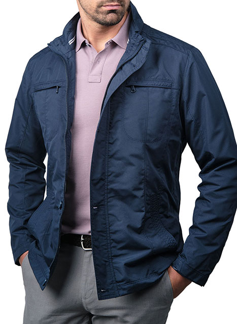 Ανδρικό Μπουφάν Manetti casual indigo blue