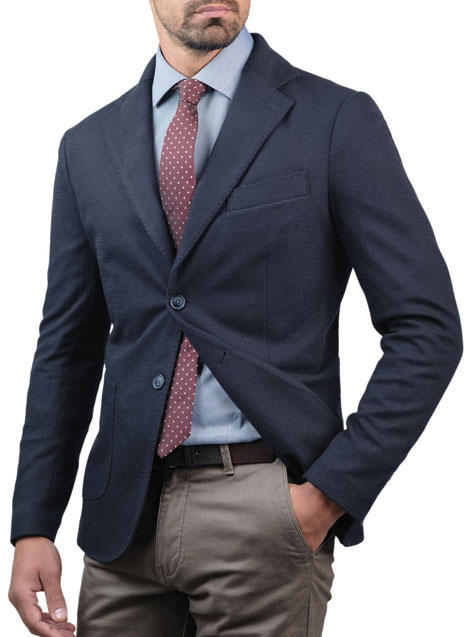 MEN'S MANETTI JACKET FORMAL  DARK BLUE