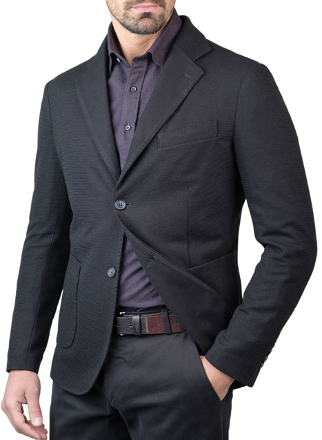 MEN'S MANETTI JACKET FORMAL  BLACK