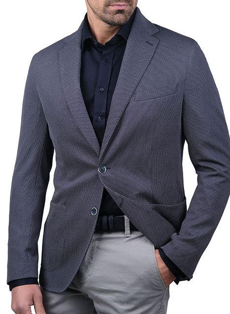MEN'S MANETTI JACKET FORMAL  BLUE