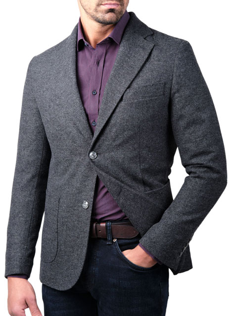 MEN'S MANETTI JACKET FORMAL  GREY