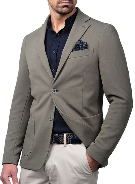 MEN'S MANETTI JACKET FORMAL  KHAKI GREEN