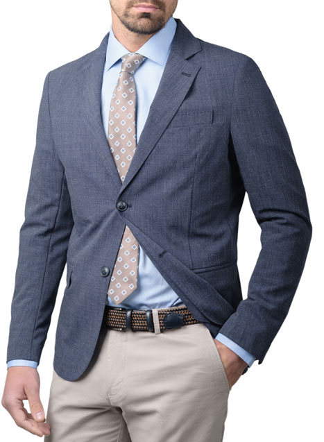 MEN'S MANETTI JACKET FORMAL  INDIGO