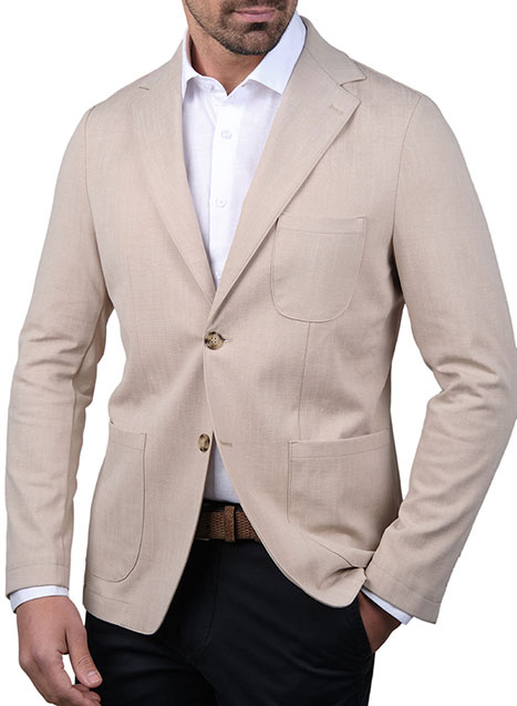 MEN'S MANETTI JACKET FORMAL  BEIGE