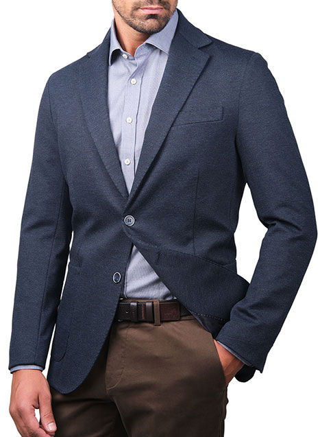 MEN'S MANETTI JACKET FORMAL  BLUE